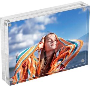 Colorful Striped Acrylic Photo Frame